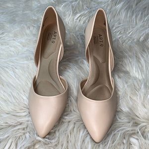 NIB New Apt. 9 Caspian Nude Memory Foam Pumps